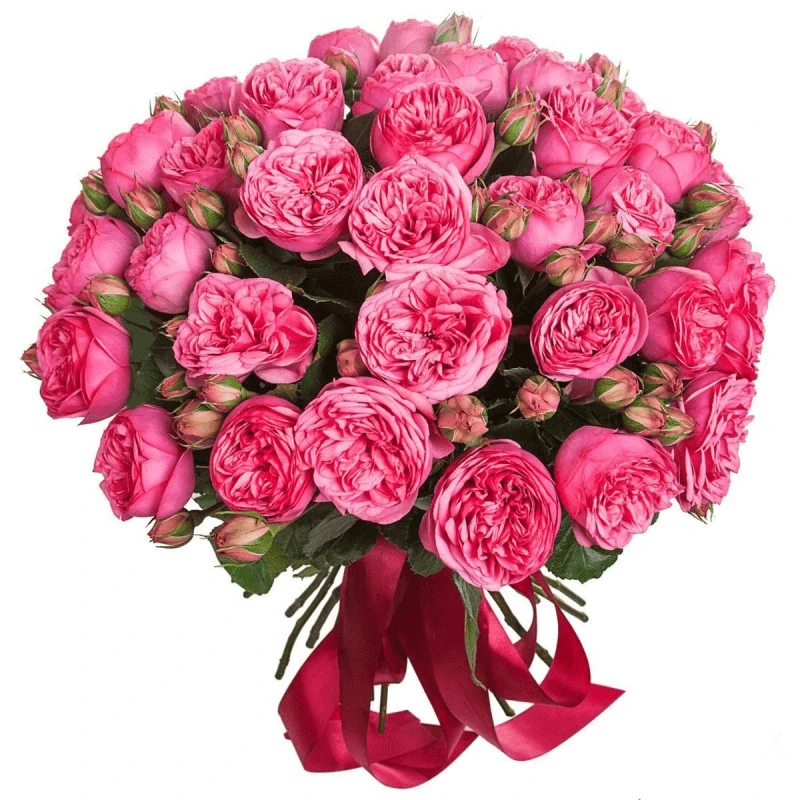 Букеты с пионовидными розами