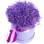 Цветы в коробке Пудровая нежность